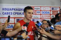 Aleksandar Đorđević na treningu reprezentacije Srbije pred odlazak na Evropsko prvenstvo u košarci.