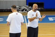 Aleksandar Đorđević na treningu reprezentacije Srbije pred odlazak na Evropsko prvenstvo u košarci.