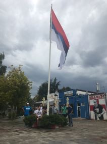 Zastava Srbije - Jarbol u Bloku 21 na Novom Beogradu