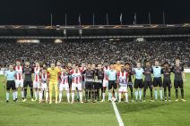 Navijači na utakmici Crvena zvezda - Arsenal.