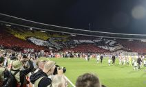 Navijači na utakmici Crvena zvezda - Arsenal.