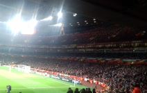 Arsenal - Crvena zvezda atmosfera na stadionu Emirejts