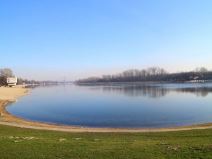 Ada Ciganlija, lepo vreme pred Novu godinu.