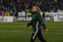 Partizan - Viktorija Plzenj pomoćni sudija Hrisula Kurompilija FOTO
