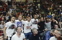 ABA liga: Crvena zvezda - Budućnost, fudbaleri Zvezde u publici FOTO