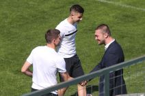 Trening fudbalera Partizana pred derbi.