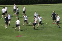 Trening fudbalera Partizana pred derbi.