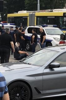 Tuča Grobara i Delija pred Zemunelom