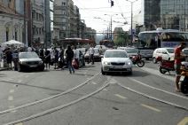 Protest zbog cene goriva blokirana Slavija