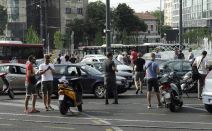 Protest zbog cene goriva blokirana Slavija