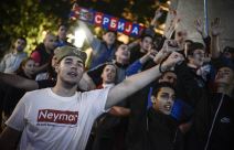 Srbija - Brazil 0:2, bakljada u Beogradu FOTO