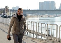 Duško Tošić u selu Orlovat