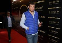 Fudbaleri i košarkaši na otvaranju splava, fotografije