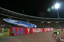 Tuča navijača Delije na utakmici Crvena zvezda - Kopenhagen