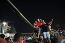 Borbeno vozilo ispred stadiona FK Crvena zvezda FOTO