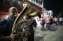 Crvena zvezda u Ligi šampiona: DELIJE slave uz TRUBAČE I BAKLJADU! FOTOGRAFIJE