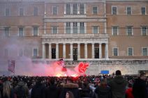 Delije u Atini Delije i Gate 7 u Atini navijanje