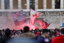 Delije u Atini Delije i Gate 7 u Atini navijanje