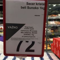 Korona virus ograničenje kupovine mleka, vode i brašna