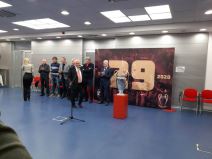 Crvena zvezda proslava Bari 1991, torta Dragan Džajić za rođendan