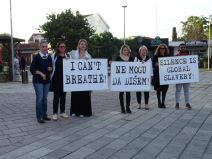 Crna Gora protest u Podgorici protiv rasizma 