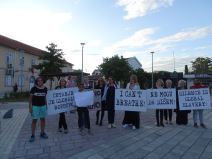 Crna Gora protest u Podgorici protiv rasizma 