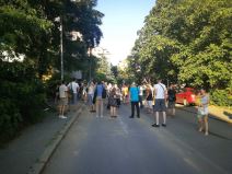 Parkić na Banovom brdu Sačuvajmo naš parkić protest stanara na Banovom brdu FOTO