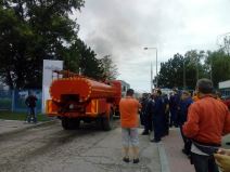 Požar u Novom Sadu - fabrika Koteks