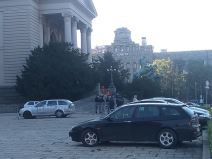 Beograd demonstracije protesti Skupština Srbije Goran Vesić sukobi policija video foto