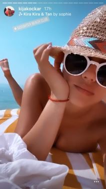 Kija Kockar na bazenu 