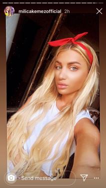 Milica Kemez nos nakon operacije izgled