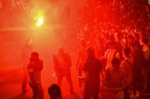 Pari Sen Žermen navijači neredi policija suzavac Liga šampiona FOTOGRAFIJE