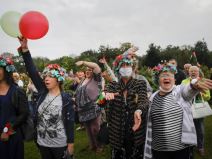 belorusija protesti kontramiting lukašenko foto video