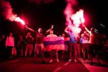 izbori crna gora slavlje bakljada beograd podrška podgorica banja luka fotografija