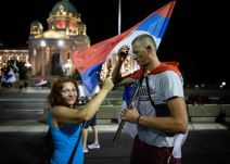 izbori crna gora slavlje bakljada beograd podrška podgorica banja luka fotografija