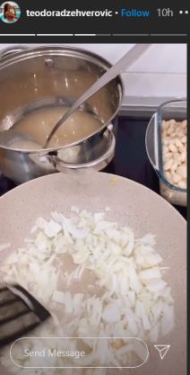 Teodora Džehverović i Nino Čelebić spremaju pasulj 