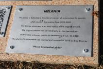 Melanija Tramp nova statua Slovenija fotografje