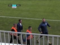 Nenad Lalatović besneo Novi Pazar Vojvodina crveni karton isključenje vređao u loži VIDEO Superliga