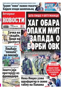 prelistavanje sutrasnje stampe 7 novembar 2020