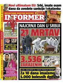 prelistavanje sutrasnje stampe 12 novembar 2020