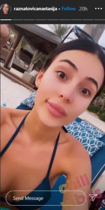 anastasija raznatovic gola kada kupka instagram video