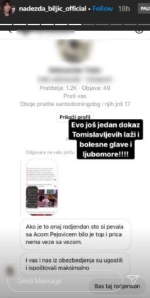 nadezda biljic zavrsila u bolnici toma panic 