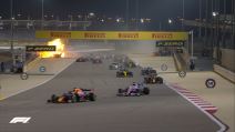 formula 1 sudar roman grozan nesreca snimak bahrein (video)