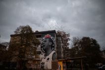 novica veličković mural grobari partizan padinska skela navijači grafiti