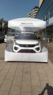 tata motors automobil auto korona virus sterilna sredina balon
