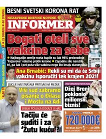 prelistavanje sutrasnje stampe 11 decembar