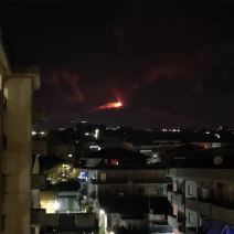 vulkan etna erupcija foto video snimak