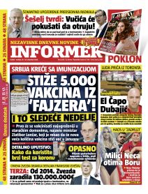 prelistavanje sutrasnje stampe 19 decembar 2020