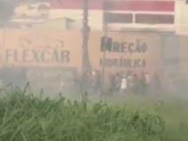 huligani brazil zakazana tuca pistolj baklje sipke santos sao paulo