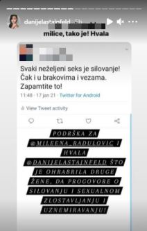 miroslav mika aleksic silovanje milena radulovic danijela stajnfeld